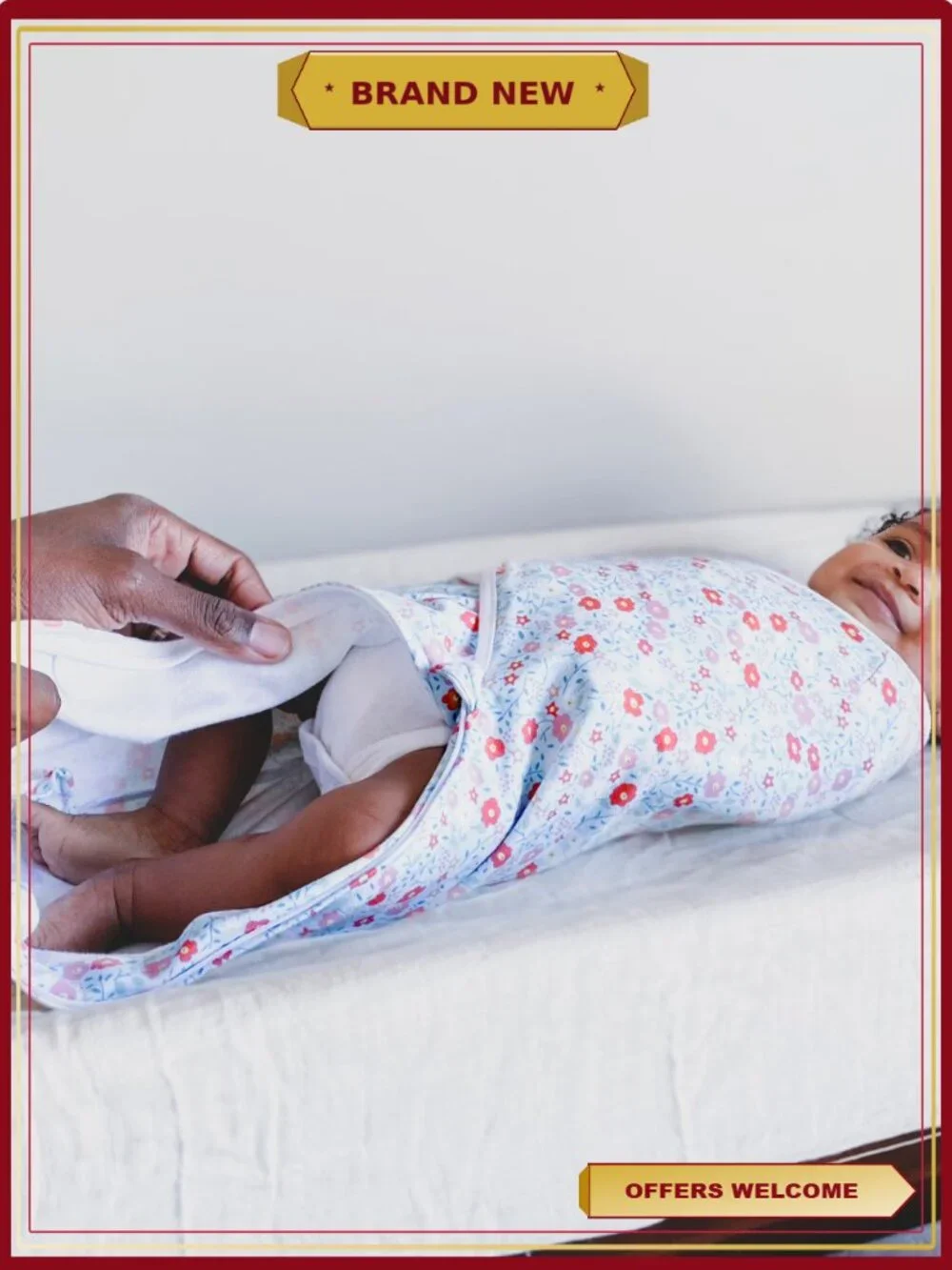 Cotton Knit Easy Wrap Swaddle Sleep Sack 2 Pack